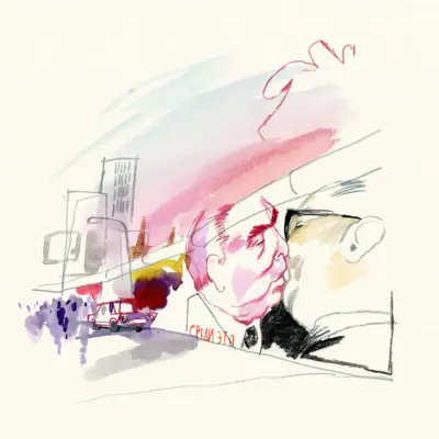 Tekening van een man die een andere man kust.