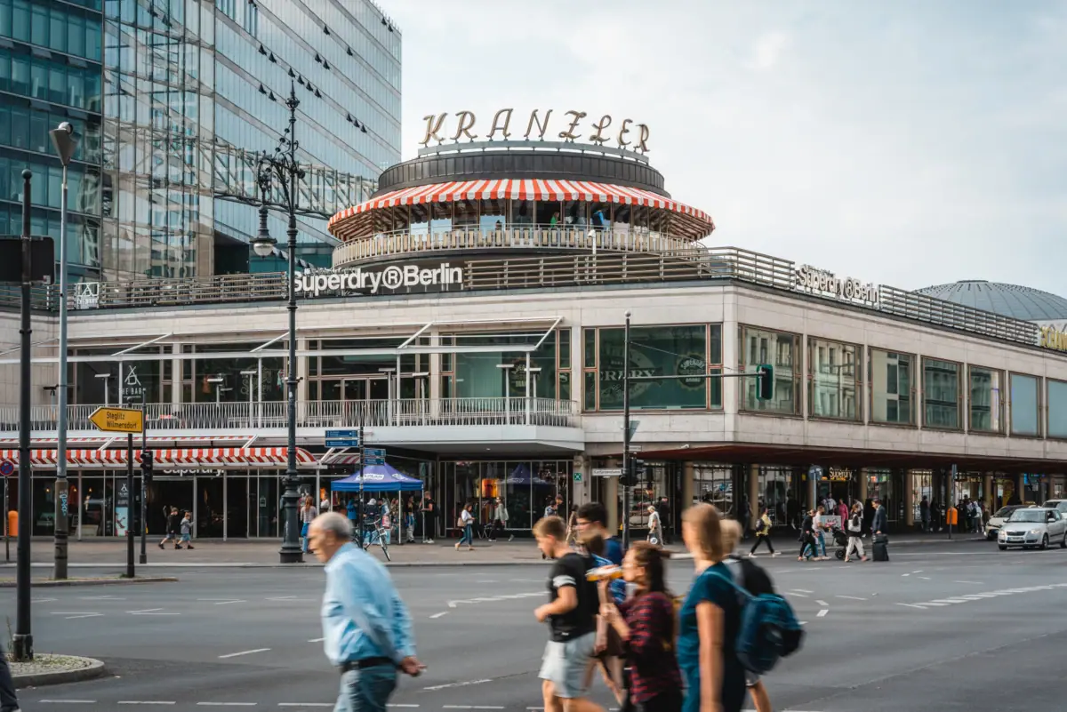 Het Kranzler Eck in Berlijn, aan de Kudamm.
